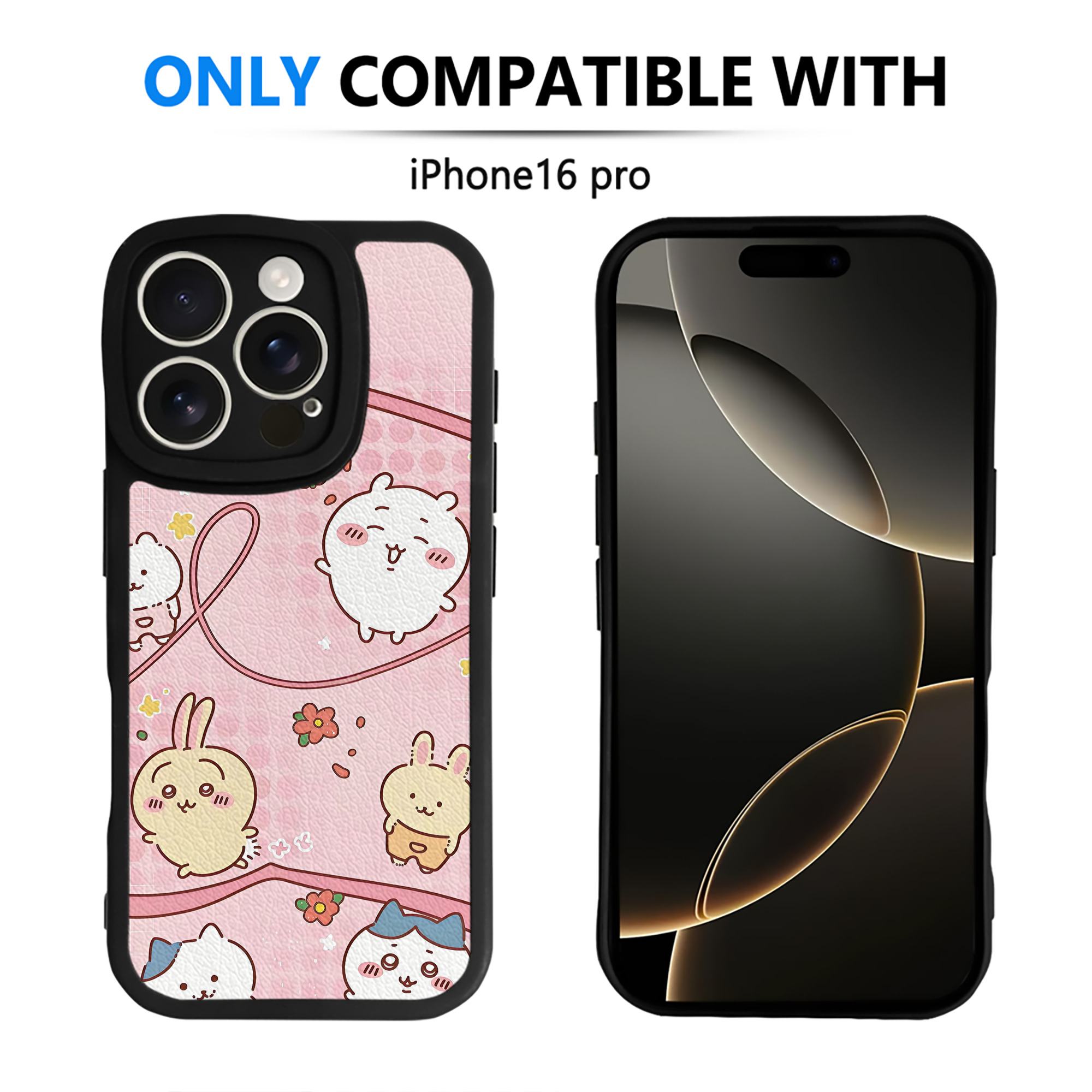 （画像用） ちいかわ Chii-kawa 【iPhone 16シリーズ対応】シリコンスマホケース（レザー調） 材質：シリコン